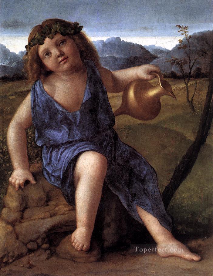 Young Bacchus Renaissance Giovanni Bellini Oil Paintings